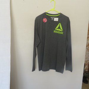 NWT Reebok Charcoal Heather Long T-Shirt